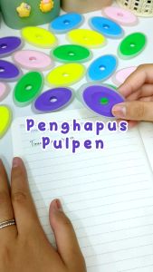 Penghapus Pulpen Oval Eraser Gel Pen Ballpoint Pena Erasable karet serbaguna MYX