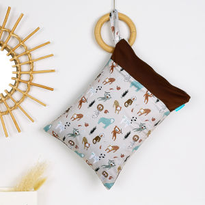 HappyFlute 1PC Portable Baby Diaper Bag Printed Waterproof Wet Dry Nappy Handbag Stroller Carry Pack Travel Wetbag With Pockets