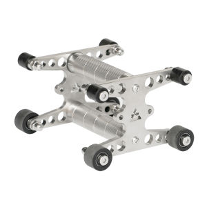 DAQIJIAN | Two-in-One Abdominal Roller and Push-up Stand Stainless Steel Home Fitness