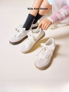 Giày Thể Thao Đế Phẳng Hotwind Cho Nữ Mùa Thu Đông Mới Giày Thể Thao Nhẹ Màu Bạc Giày Bốt Ballet Giày Đế Bằng Thường Ngày