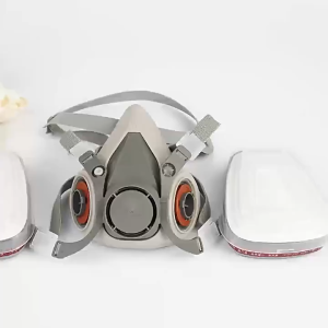6200 Gas Mask Set with Filters & Goggle Respirator for Spray Pesticides Chemicals Renovation Formaldehyde