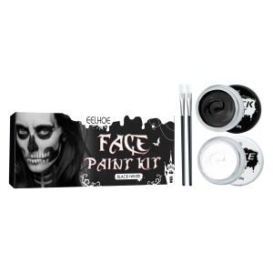 Eelhoe Body Paint Kit Halloween Makeup Drawing Vampire Zombie Skeleton Face Special Effects Party Horror Makeup Free Shipping Tattoo Football Makeup Dress Beauty Face Paint Palette With Brush Kit Halloween Makeup