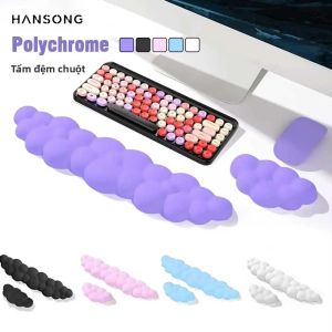 Cloud Bàn Phím Cổ Tay Da Mềm Mút Đệm Công Thái Chống Trơn Trượt Hỗ Trợ Nhíp Dễ Dàng Giảm Đau