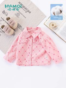 Hamqi | Spring & Autumn Girls Cotton Heart Print Long Sleeve Sweater