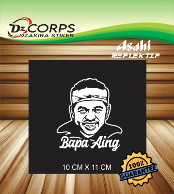 cutting stiker REFLEKTIF BAPAK AING ukuran 12x10