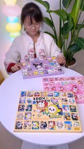 40 Lattice Sanrio Poke Holes Game Christmas Advent Calendar For Hello Kitty Kuromi Melody Cinnamoroll Blind Box Juguetes Surprise Toys Cute Doll Pendant Small Gifts