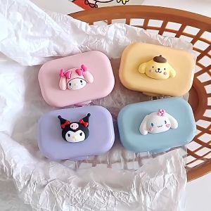 Gratis Ongkir - Tempat Softlens Warna Pastel / Kotak Softlens Karakter / Tempat Lensa Kontak Estetik