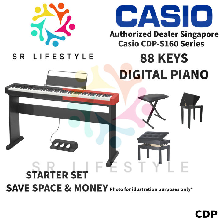 Authorized Dealer Casio CDPS160 CDP S160 Series Digital Piano Keyboard