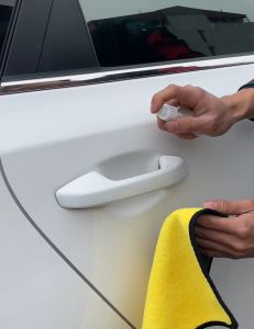 SET 4 MIẾNG PHIM DÁN BẢO VỆ TAY NẮM CỬA Ô TÔ film dán chống trầy xước tay nắm cửa xe hơi oto KUMORI STORE