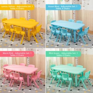 Study & Toy Plastic Table Chair Set