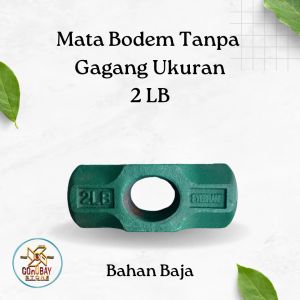 Kepala Palu Bodem Godam 2 Lb Besi Baja Tanpa Gagang Alat Hancur Batu