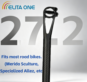 elitaone Bicycle Carbon Seat post Setback 5mm MTB/Road Bike Seatpost 25.4/27.2/30.9/31.6mm Master Series