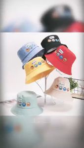 หมวกบักเก็ตเด็กกันแดด เนื้อผ้านุ่ม เนื้อเสื้อสบายเวลา ระบายอากาศดี