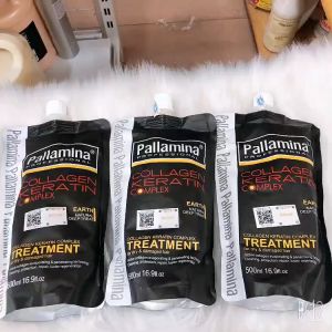 Kem hấp ủ Keratin PALLAMINA 500ML Phục Hồi Tóc Chuyên Sâu Tái Sinh Nang Tóc Siêu Mượt Hương Nước Hoa