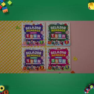 (Isi 4 Buku) Buku Anak Belajar Membaca Metode TBUN Level 1234 untuk Anak PAUD TK Buku Belajar Membaca Anak By Ziyadbooks