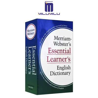 พจนานุกรมภาษาอังกฤษของผู้เรียน Essential ของ Merriam-Webster-สำหรับ ESL EFL ELL & TEFL เพื่อการศึกษาและการเรียนการสอนหนังสือโดย Merriam-หนังสือภาษาอังกฤษต้นฉบับของเว็บสเตอร์