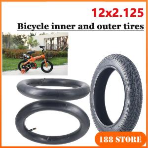 12x2.125 Inner and Outer Tires 12 Inch Bicycle Scooter Baby Stroller Tire Inner Tube Outer Tire 12 X 2.125 Replacement Parts
