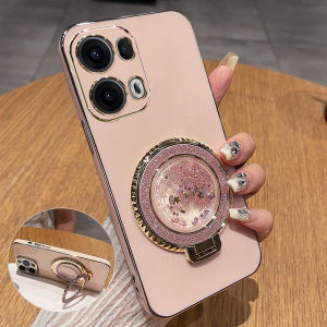 Oppo Reno13 pro Silicone Case Full Cover Protection Anti-Fall with Stand Compatible with 5G Lens Soft Shell for Women New Model