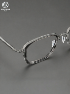 MOKCHEON | Oversized Men Titanium Glasses for Heavy Faces Myopia 170mm