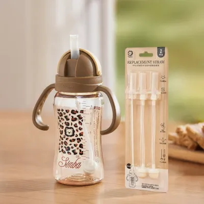 Baby PPSU Straw Cup Milk and Water Bottle No-Spill