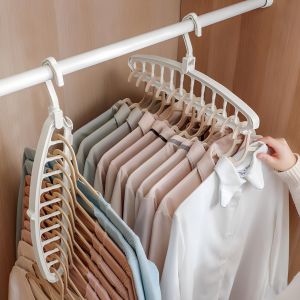 JIFANPAUL | Multi-function Rotating Non-slip Foldable Clothing Hanger 9 Holes
