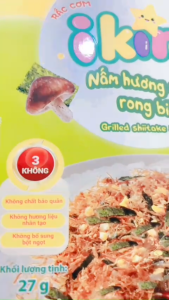 Rắc Cơm Rong Biển Nấm Hương Nướng  IKIRO