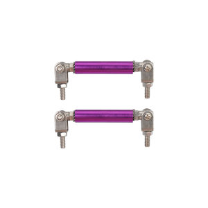 2psc Universal 50mm Racing Front Rear Bumper Lip Splitter Support Bar Pull Rod Kit Black Sliver Red Blue Gold Purple
