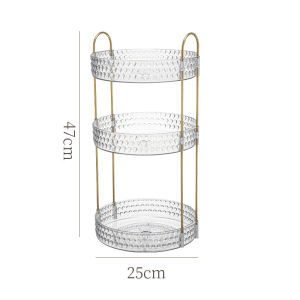 Rotating Desktop Cosmetic Organizer for Make-up Lipstick Perfume and Skincare Multi-layer Large Capacity