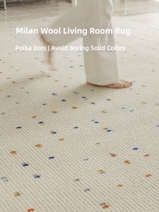 Customizable Colorful Wool Blend Carpet Home Use
