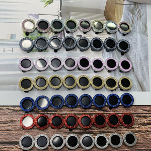 1PC ตัวป้องกันเลนส์กล้องเพชรสำหรับ iPhone 11/14 Pro Max/15 15 Plus/15 Pro 15 Pro Max/13/11/12 Pro Max/12/13 Pro/12/13 Mini/11 Lens กล้องแสดงผล