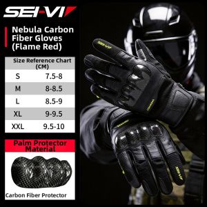 SEI-VI | Wear-resistant Breathable Carbon Fiber Motorcycle Gloves