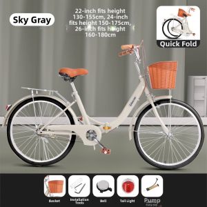 BONINGYU | Easy-to-Use Portable Commuter Bicycle
