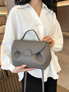 Vải Dệt Tay DIY Túi Đeo Chéo Túi Xách Túi Quà Tặng Cho Bạn Túi Xách Cầm Tay Túi Xách Bằng Da PU Màu Trơn Dây Đeo Đơn Thường Ngày