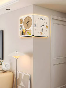 CTYLIGHTZ | Living Room Corner Creative Silent Clock With Lamp