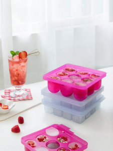 kochblume | Multipurpose Silicone Ice Tray Frozen Food Storage with Lid