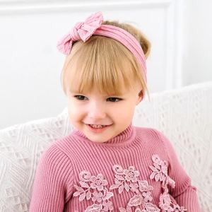 Baby Nylon Headbands Hairbands Hair Bow Elastics Handmade Hair Accessories for Baby Girls Newborn Infant Toddlers Kids