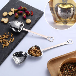 YESPERY Heart Shaped Tea Strainer Fine Mesh Filter Stainless Steel Tea Infusers Strainer Tea Maker Kitchen Accessories