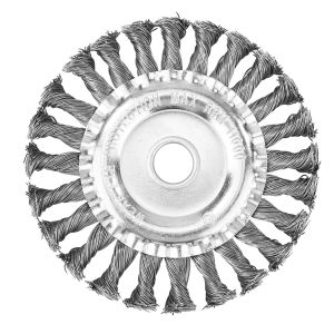 Power Tools Parts Steel Wire Brush Disc for Grass Trimmers Lawn Mower Replacement Part Heavy Duty Metal Wheel