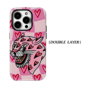 Heart Tiger For Magnetic Phone Case for IPhone 17 16 15 14 13 Pro Max Plus Single Double-layer tough Case