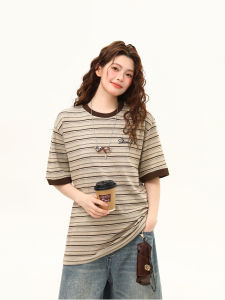 WILDAZI | Retro Stripe Contrast T-shirt