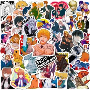 Bandai | Bộ 50 Pochita Chainsaw Man Anime Bộ Hình Dán Vinyl Chống Thấm Nước Đề Can Cho Ván Trượt Hành Lý Xe Máy Thoáng Mát Denji Makima Ngộ Nghĩnh Phụ Kiện