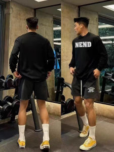 Áo Thun Cotton Dài Tay Cổ Tròn in Chữ Phong Cách Đường Phố Nhật Bản Dành Cho Nam Mùa Thu Dày Nhẹ Cổ Nhỏ