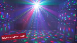 Party Disco ball light and laser light Party Light Bar Light Sound activated LED Projector /Lampu Disco Ikut musik