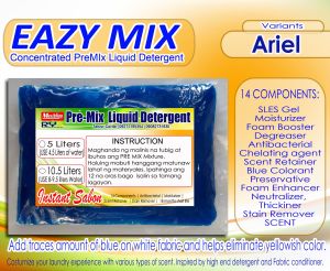 Pre Mix Liquid Detergent kit | 14 Components with scent retainer | Pure Materials NO WATER ADDED| 18months shelf life
