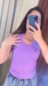 Tanktop Agnes Singlet Wanita / Kaos Dalaman Cewek Polos Melar Premium Hitam