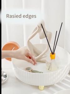 [ส่งไว จากไทย] Kokoro Home ถาดใส่ขวด ถาดหมุน ที่วางเครื่องปรุง หมุนได้ ที่เก็บของพลาสติกอเนกประสงค์ หมุนได้ 360 องศา