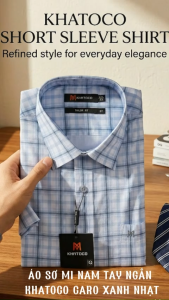 Áo sơ mi tay ngắn Khatoco (M-3XL)