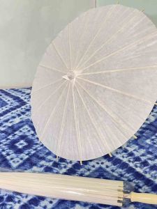 Blank Paper Umbrella DIY Handcraft Paper Cutting Activity Oil Paper Umbrella New Classical Style Home Decor Craft Umbrella