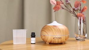 Máy khuếch tán tinh dầu phun sương tinh dầu GX12N quà tặng dung tích 550ml có chế độ hẹn giờ 1H/3H/6h/bật đèn LED phun sương 7 màu tạo độ ẩm trong phòng máy lạnh