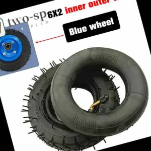 Bộ Lốp Hơi Và Ruột Xe 6x2 Inch Cho Xe Tay Ga Điện Xe Lăn Xe Tải Xe Đẩy F0 Xe Đạp - Bộ 6 Inch